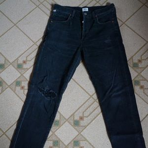 Mid/high rise Citizens of Humanity jeans.
